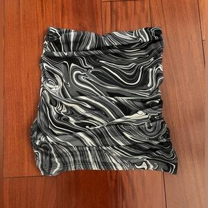 Marble Mini Skirt with mesh details!